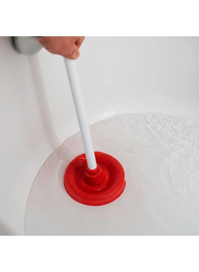 Lukadah Premium Toilet Plunger with Extra-Long Handle – Heavy Duty, Durable, Leak-Proof, Comfortable Grip for Fast and Easy Clog Removal – Strong Suction for Bathroom, Restroom, Toilet, and Home Cleaning – Essential Tool for Household Plumbing Maintenance - Image 2